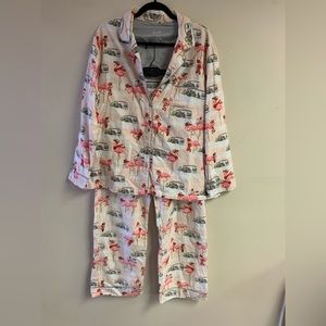 Nick & Nora airstream flamingo pajama